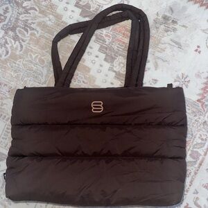 Aritzia Super Puff Tote Brown